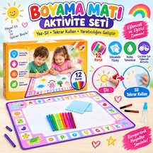 Bezos Boyama Matı Aktivite Seti Dfnbez Çok Renkli