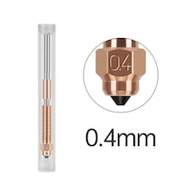 Didadodo K1c/k1 Max İçin Yüksek Akışlı Titanyum Alaşımlı Bimetalik 3d Yazıcı Nozulu 0.4mm