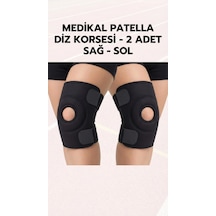 Patella Destekli Sporcu Diz Korsesi İkili Set - Sağ Sol Çapraz Bağ Menisküs