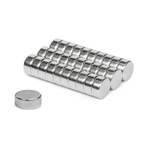 Ø12x5 Mm Neodyum Mıknatıs - Çap 12 Mm, Kalınlık 5 Mm - Yuvarlak Güçlü Mıknatıs 10 Adet