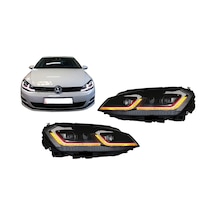 VW GOLF 7 2014- GOLF 7.5 DİZAYN KAYAR SİNYALLİ KIRMIZI  J ÖN FAR