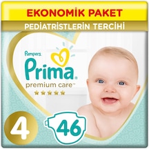 Prima Premium Care Bebek Bezi Eko Paket 4 Beden 46 Adet 4 Numara