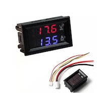 Dijital Ampermetre 10a Voltmetre 0-100v - Kasalı