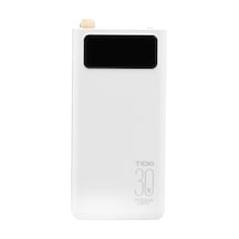 Powerway TX30 30000 Mah Dijital Göstergeli Powerbank Beyaz