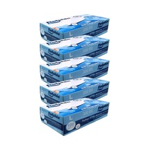 Dolphin Tek Kullanımlık Lateks Mavi Pudrasız Nitril Muayne Eldiveni Large Büyük Boy 100'lü 5 Paket