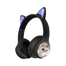 Exenar SW90 Bluetooth 5.3 Kablosuz Kız Ve Erkek Çocuklar İçin Kedi Kulak Üstü Kulaklık
