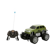 1:18 Uzaktan Kumandalı Jumbo Wheels Usb Şarjlı Araba - Yeşil Jeep 27752 Çok Renkli