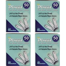 Okmeter Direct Şeker Ölçüm Stribi 4 x 50'li