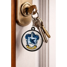 Ravenclaw Temalı Metal Anahtarlık Mavi Desenli Unisex Aksesuar