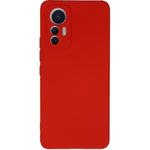 Uryport Xiaomi Mi 12 Lite Kılıf Nano İçi Kadife Silikon - Kırmızı