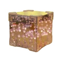 Novahub Mor El Yapımı Dıy Lale Gece Lambası Masaüstü Ayna Lambası Akülü Basit Kurulum Çiçek Işık Masa Süsleme B Mor Mor