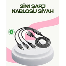 Hızlı Şarj Destekli Çoklu Şarj Kablosu Seyahat Ve Günlük Kullanım Çok Renkli