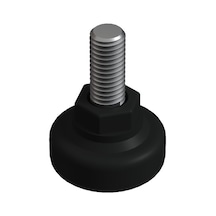 Cateksss M8x35 Anahtar Başlı Bingo Ayak, Pingo Ayak, Çap:34 Mm Siyah - 56 Lı Paket