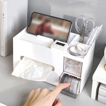 Beyaz-1pc-peçete Tutucu Kapak Tuvalet Kağıdı Mendil Durumda Katı Basit Şık Ofis Ev Araba Mendil Organizatör Konteyner