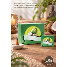10 Adet Konik Tütsü Hindistancevizi Aromalı Kokulu Konik Tütsü, Ev Meditasyon Yoga İçin Incense Cone Scented Cone