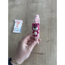 Pembe Ayıcıklı Kız Çocuk Tacı - Pembe