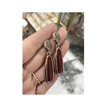 Tasarım Bordo Küpe