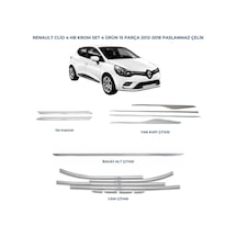 Ebal Otomotiv Renault Clio 4 Komple Krom Nikelaj Kaplama Seti 2012 Ve Üzeri