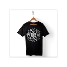 Bicycle Circle Kaleidoscope Mountain Bisiklet Baskılı Tişört Unisex T-shirt 001