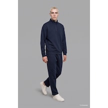 Defacto Boxy Fıt Dik Yaka Skuba Kumaş Uzun Kollu Basic Sweatshirt E9363ax26aunv146 Lacivert-nv146