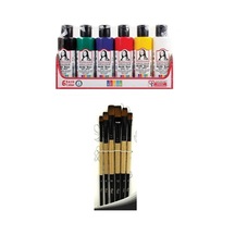 Akrilik Boya Multi Set 6x70ml + Fırça Set 6