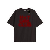 Flood Of Style Siyah Oversize T-shirt Gırl Özel Tasarım