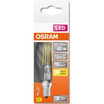Osram Led Super Star Filaman Dim 4,8W 2700K Sarı Işık 470lm E14 Mum