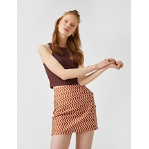 Koton Halter Yaka Crop Atlet Kahverengi 2yal38235ık Kahve