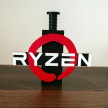 Ryzen Logolu Ayarlanabilir Ekran Kartı Tutucu - Gpu Sarkma Önleyici Destek Aparatı 60mm - 105mm