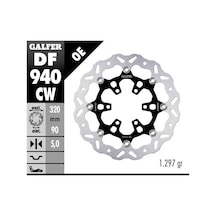 Husqvarna Svartpilen 401 Ön Fren Diski 320 Mm 2017-2018 Galfer Dalgalı Hareketli Aluminyum Disk