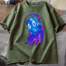 Flood Of Style Undertale Napstablook Müzik Hayalet T Shirt Rahat Pamuk Kısa Kollu Erkekler Sclothes O Boyun Yeşil