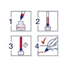 Edding 21 Ecoline Permanent Markör, 4'lü Set, Karışık Renkler, Yuvarlak Uç, Yeniden Doldurulabilir Genel