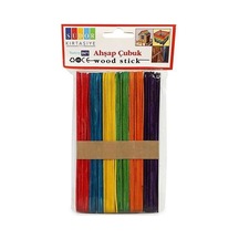 Südor Ahşap Dil Çubuğu Renkli Küçük - 3 Paket