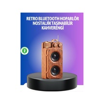 Vintage Tasarımlı Bluetooth Hoparlör Uzun Pil Ömürlü Ve Fm Destekli Mh-hs5202-6265