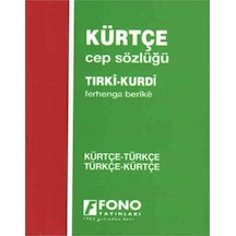 Kürtçe - Türkçe Türkçe - Kürtçe Cep Sözlüğü- Fono Yayınları