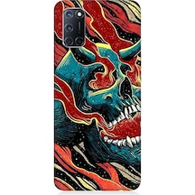 Oppo A52 Uyumlu Silikon Kılıf Devil Skull Şeytan Kafatası