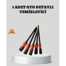 Araç Detay Temizlik Fırçası 5 Li Set Çizmeyen Kıl Çok Yönlü Kullanım Diğer
