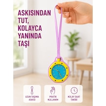 Çanta Ve Pantolon İçin Askılı Charm Saat Kemer Aksesuarı Pembe - Lisinya