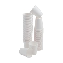 75 Adet Tek Kullanımlık Karton Bardak 8 Oz 250 Ml, Beyaz Sıcak Bardaklar, Kağıt Meyve Suyu Bard Diğer