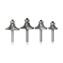 Sones 4 Adet/takım Yuvarlak Köşe Ağaç İşleme Kesici Kesme Makinesi Alaşımlı Kesici Kafa