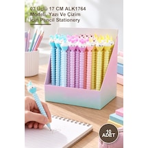 10 Adet Kurşun Kalem 07 Üçlü 17 Cm Alk1764 Modeli, Yazı Ve Çizim İçin Pencil Stationery Sarı