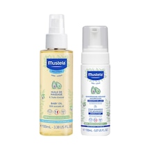 Mustela Bebek Masaj Yağı 100ml-yenidoğan Köpük Şampuan 150ml