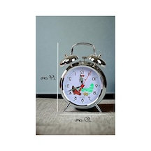 Nostaljik Metal Masa Saati, Mekanik Alarmlı 120x60