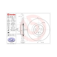 Brembo Fren Dıskı On 4-matic Mercedes Gl-class X164 06 12 Brembo 09r10511 A1644211512