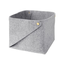 Ikea Pudda Katlanabilir Saklama Kutusu 28 X 28 X 23 Cm Gri