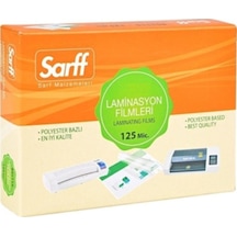 Sarff 125 Mikron A4 Pvc Laminasyon Filmi 100 Lü Paket