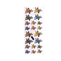 Sticker Kabartmalı Sticker Defter, Planlayıcı Etiket Cb573 16x7 Cm- Renkli Uçak Pilot Çok Renkli