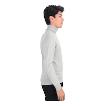 Cengiz İnler Tam Balıkçı Düz Slim Erkek Triko