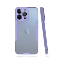Apple  Uyumlu - iPhone 14 Pro Kılıf Platin Silikon - Lila Çok Renkli