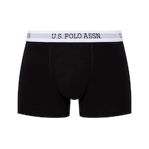 U.S. Polo Assn. Erkek Lisanslı Siyah Tekli Boxer Siyah